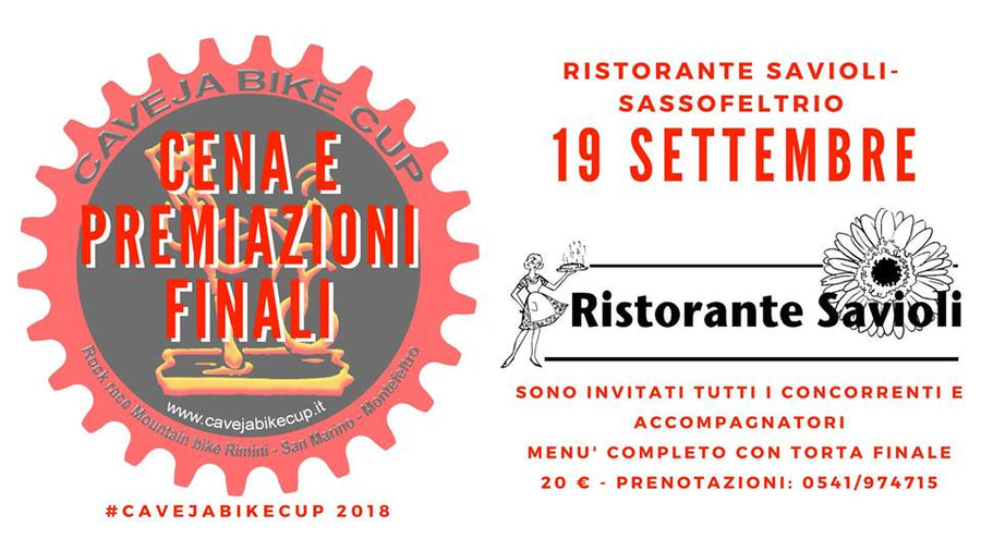 Cena del Caveja e premiazioni finali