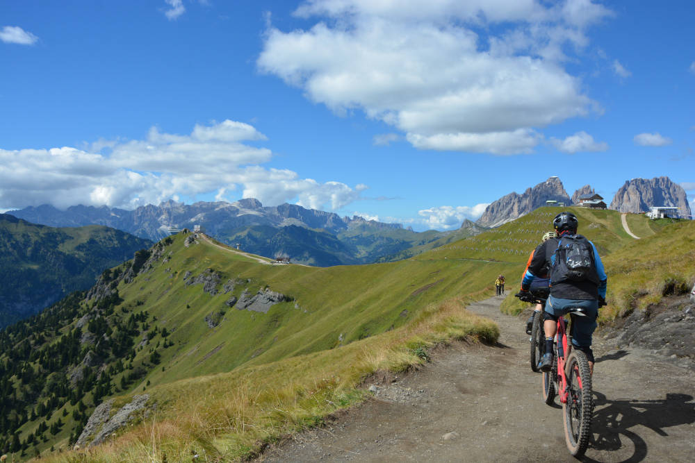 Viel del Pan in Mtb, giro pazzesco da Canazei