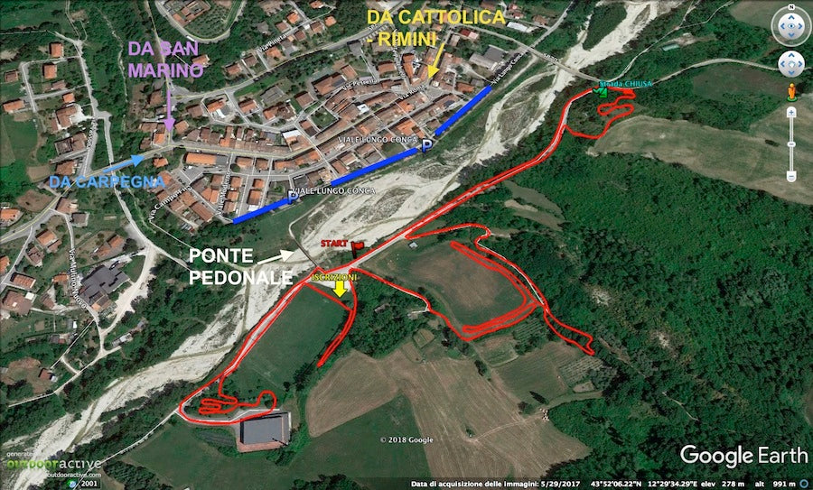 Dove parcheggiare al Trofeo delle Foglie Morte