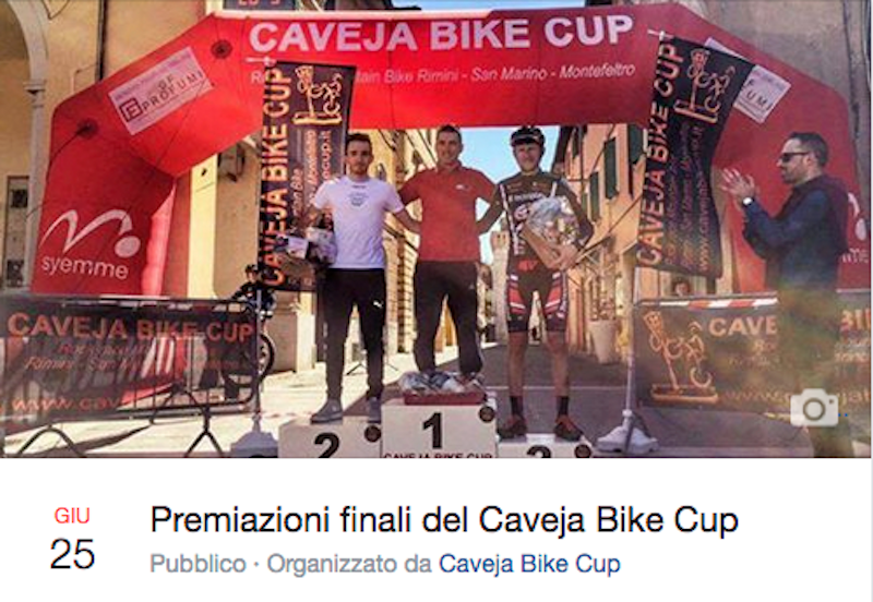 Premiazioni finali del Caveja Bike Cup