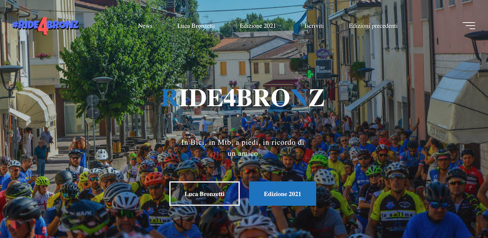 La Ride4Bronz ha il suo sito. Iscrizioni aperte